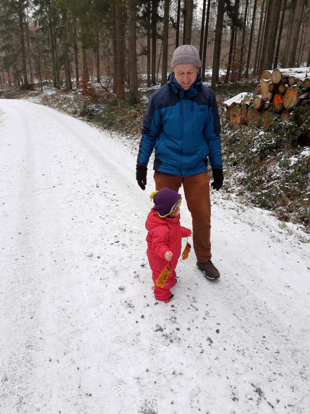 wandern in schaumburg mit baby unterer bueckeberg schnee